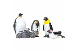 Фигурки игрушки серии Мир морских животных. Семья пингвинов 5 предметов