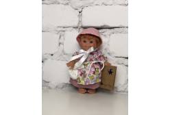 Кукла Джестито Домовёнок, девочка, в розовом, 18 см