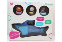 Набор игрушек для купания Elefantino. Акула и животные