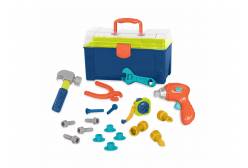 Набор игрушечных строительных инструментов в контейнере