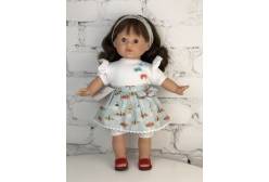 Кукла Тина, брюнетка, в летнем платье, 45 см, арт. 642