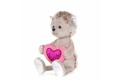 Мягкая игрушка Романтичный ежик с сердечком, 20 см