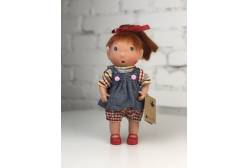 Кукла Тилина, рыжие волосы, с одним хвостиком и сердечком, 25 см