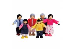 Набор мини-кукол Счастливая азиатская семья